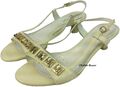 Geox Respira Damen Sommer Sandale Riemchen Pumps Leder Beige Gr 36 - 41 NEU