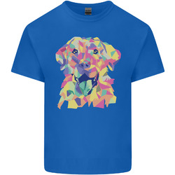 Abstract Labrador Hund Herren Baumwolle T-Shirt Top