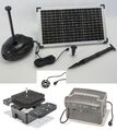 20W Solarpumpe Solar Teichpumpe Tauch Akku Batterie Gartenteich Pumpe Filter LED