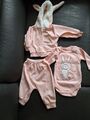 Baby 3 Teile  Mädchen Strampler  Hose Jacke Paket Gr 56 