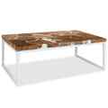 Couchtisch Teak Harz 110x60x40 cm