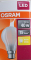 OSRAM LED Star Classic 4Watt~40Watt/ B22d/warm-weißes Licht