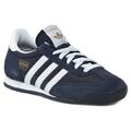 Adidas Dragon Herren Originals Turnschuhe UK Größe 7 - 12 G50919 MARINEWEISS MET GOLD