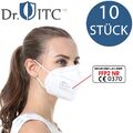 10 x FFP2 Maske 5-lagig CE 0370 Mund-Nasen-Schutz Atemschutzmaske