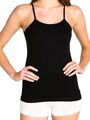 Tanktop Damen Unterhemden Spaghettiträger Tops 4er Pack - 100% Baumwolle