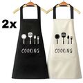 2x Kochschürze Schürze Grillschürze Set Küchenschürze Latzschürze Herren Damen