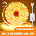 Neon COB LED Stripe Streifen 230V IP67 Lichtschlauch Leiste Kette Selbstklebend