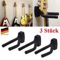 3 x Gitarrenhalter Gitarren Wandhalterung Bass Halter Wand Halterung Ständer DE