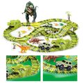 Grün Dinosaurier Eisenbahn Spielzeug Schienen auto Spielzeug Set  Kinder