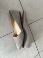 Paul Green Slipper Ballerina Mokassins 8 sand beige Glitzer - 1x getragen -