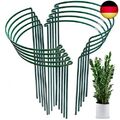 10 Stück Pflanzenstütze für den Garten, Metall Halbrunde Garten Pflanzenhalter B