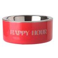 Gift Company Futternapf Love Pets für Katzen und Hunde Happy Hour Neon Rot (17cm