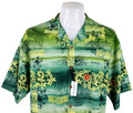 Tommy Bahama Herren 100% Seide grün S/S LUXUS HAWAII HEMD - L - 50" - UVP 119€