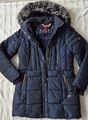 S`Questo Winterjacke/Mantel                 Gr. 38 dunkelblau schimmernd 