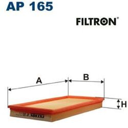 FILTRON AP165 Luftfilter Luftfiltereinsatz für Volvo 