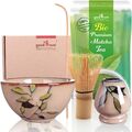 Matcha Tee Set mit BIO Japan Matcha | Teeschale, Matchabesen & Halter | Bamboo