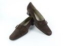 Alexandria Vintage Damen Schuhe Pumps Gr 38 | UK 5 Highheels Wildleder braun (W)