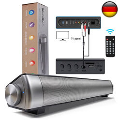 Bluetooth TWS Soundbar für TV Heimkino 3D Surround Subwoofer Lautsprecher AUXUSB