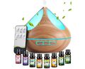 VAAGHANM Aroma Diffuser Diffusoren 500 ml mit 8 ätherischen Ölen