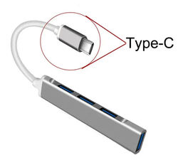 USB C Verteiler Splitter Adapter Typ C HUB USB 3.0 für PC Laptop Macbook 4 Port