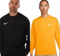 Neu Nike Herren Sportswear Club Rundhalsausschnitt Frottee Sweatshirt Oberteil Pullover S, M, L