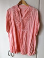 Damen Bluse Tunika Rosa Gr.48 50 getragen