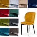 BLUVEL Möbelstoff Velours Velvet Stoff/Wildleder-Look 50x140cm