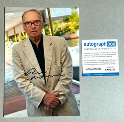 ENNIO MORRICONE (†2020) Komponist In-person signed Foto 20x30 Autogramm COA ACOA