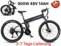 HOT 26Zoll Elektrofahrrad 900W E-Bike Mountain Fatbike 48V 14AH Samebike LO26-II