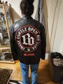 KUNSTLEDER IMITAT JACKE MIT BÖHSE ONKELZ AUFDRUCK NEU 4XL