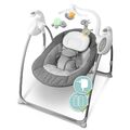 Babywippe Babyschaukel Baby elektrisch mit Fernbedienung Musik Spielbogen B-Ware