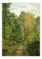 Poster Waldweg - Claude Monet