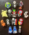 The Nightmare before Christmas, Corpse Bride, 15 Pins für Crogs