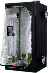 Growbox Gewächshaus  Zuchtzelt Zuchtschrank Growschrank Indoor Anbauzelt8 Größen ✅Premium 600D Gewebe✅ Gratis Versand