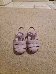 Kinder Baby Schuhe Sandalen Zara Gr. 20 lila Gummi