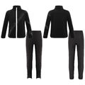 Mädchen Activewear Gym Outfit Jacke Mit Hose Anzug Strass Stehkragen Training