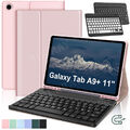 Hülle + Bluetooth Tastatur Für Samsung Galaxy Tab A9+ A8 A7 S9 FE S8 S7 S6 Lite