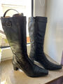 damen winter stiefel leder gr. 38