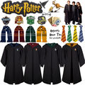 Harry Potter Kostüm Robe Mantel Umhang Krawatte Gryffindor Slytherin Ravenclaw M