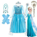 Kinder Mädchen Eiskönigin Prinzessin Elsa Cosplay Kleid Party Karneval Kostüme