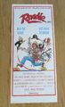 ROADIE ORIGINAL 1980 KINO DAYBILL POSTER Fleischbrot Alice Cooper Blondie SELTEN