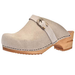 Sanita Wood-Hedi Open Clog Beige Gr.38 -