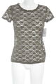 H&M CONSCIOUS COLLECTION T-Shirt Damen Gr. DE 36 khaki Romantik-Look