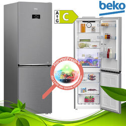 Beko Kühl Gefrierkombination NoFrost Edelstahl Optik Kühlschrank HarvestFresh✅AeroFlow ✅ProSmart Inverter Kompressor ✅Urlaubsmodus