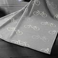 Biederlack Wohndecke Cotton Home "Bicycles Coral" 150 x 200 cm