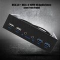 4,8 Gbit/s 2 Ports USB 3.0+2 Ports USB 2.0 HD Audio 5,25" Verlängerung Frontblende TG