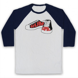 RUN DMC HIP HOP TRAINER MUSCHEL INOFFIZIELLES RAP TRIO 3/4 ÄRMEL BASEBALL-T-SHIRT