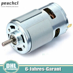 12V-36V 3500-9000rpm 775 DC Motor Grosse Kugellager große Drehmoment High Power