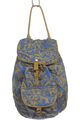 Oilily Rucksack Damen Backpack Tasche Baumwolle Braun #43b0b74