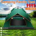 3-4 Personen Pop-Up Zelt Wurfzelt Camping Wasserdicht Trekkingzelt Familienzelt